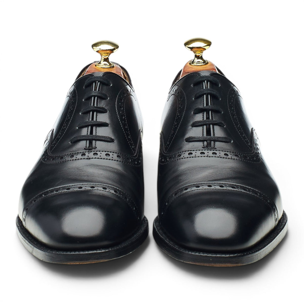 Shipton & Heneage 'Chatsworth' Black Leather Oxford UK 7 F