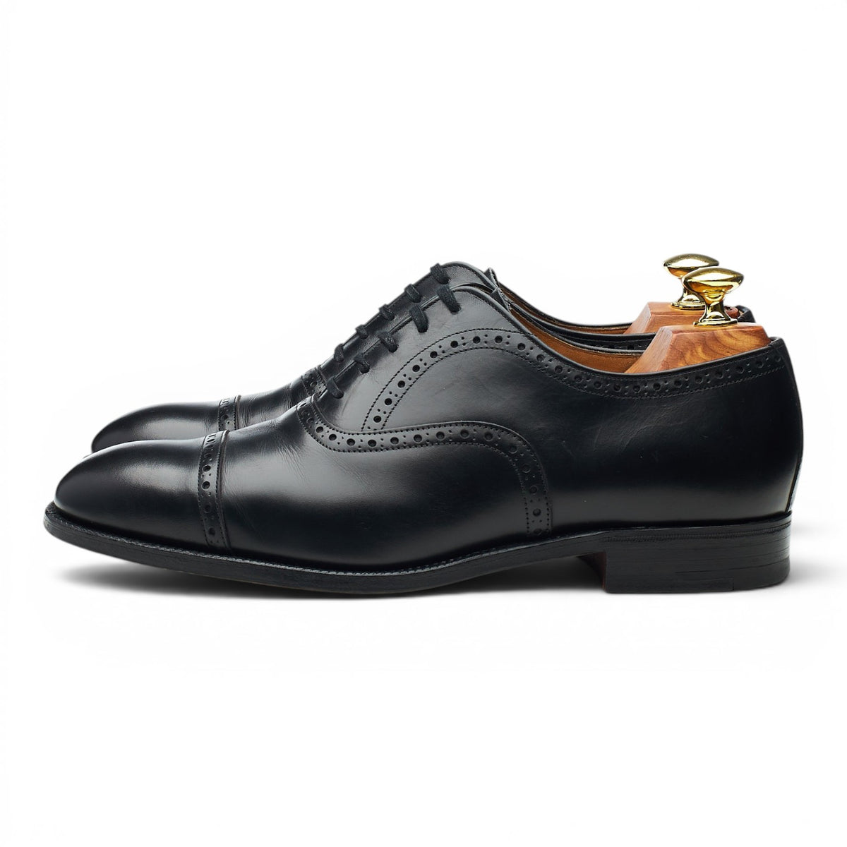 Shipton & Heneage 'Chatsworth' Black Leather Oxford UK 7 F