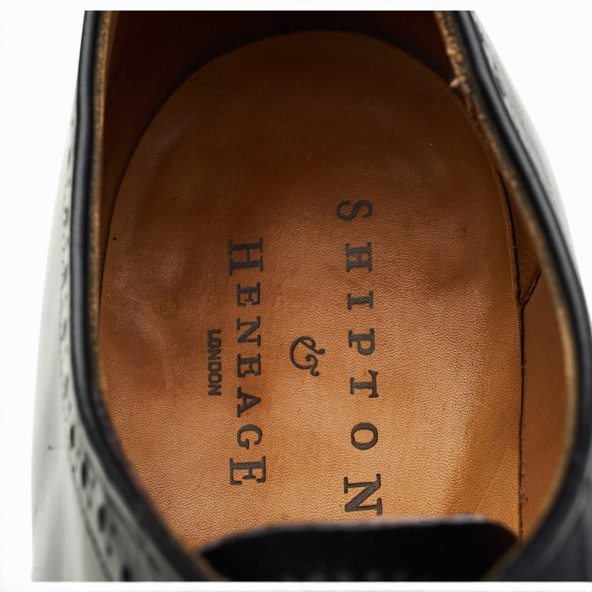 Shipton & Heneage 'Chatsworth' Black Leather Oxford UK 7 F
