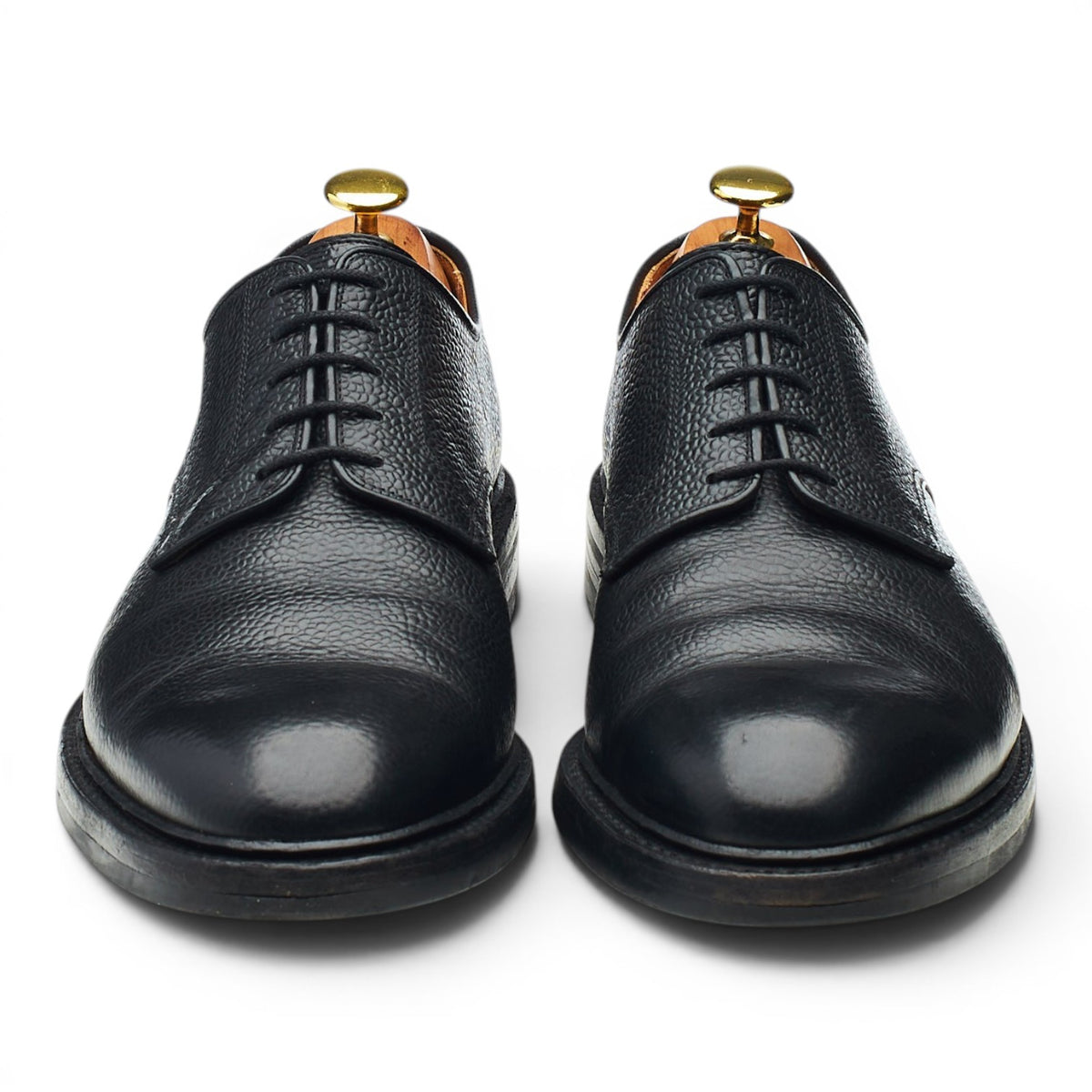 'Grasmere' Black Grain Leather Derby UK 8.5 E