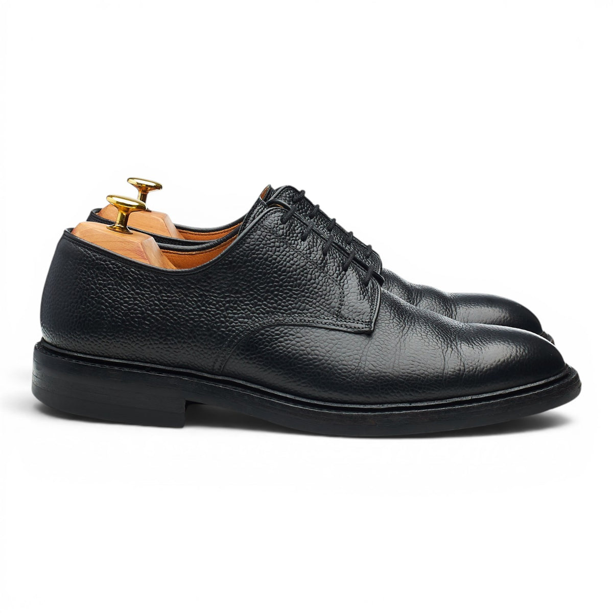 'Grasmere' Black Grain Leather Derby UK 8.5 E