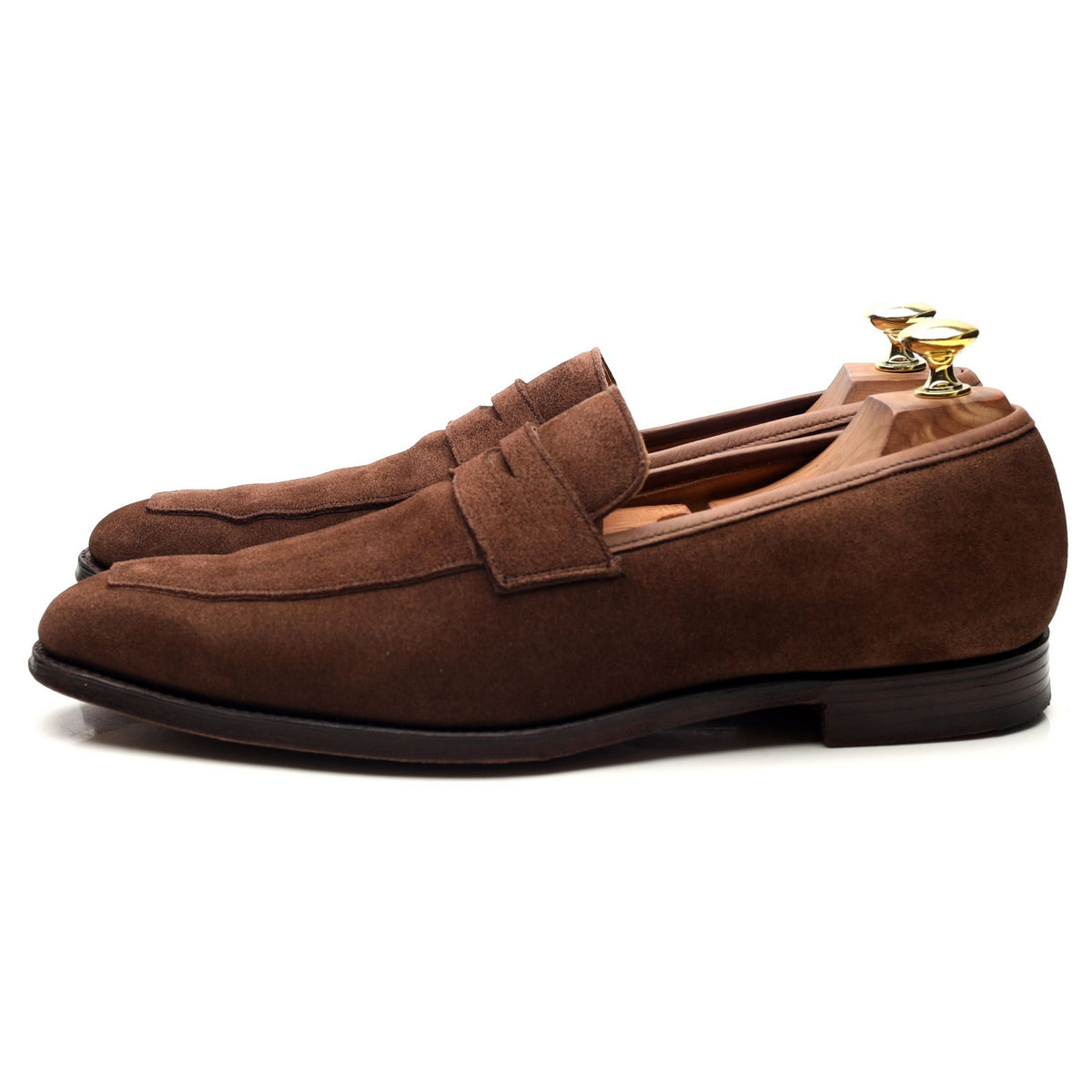 &#39;Merton&#39; Brown Suede Loafers UK 7.5 E