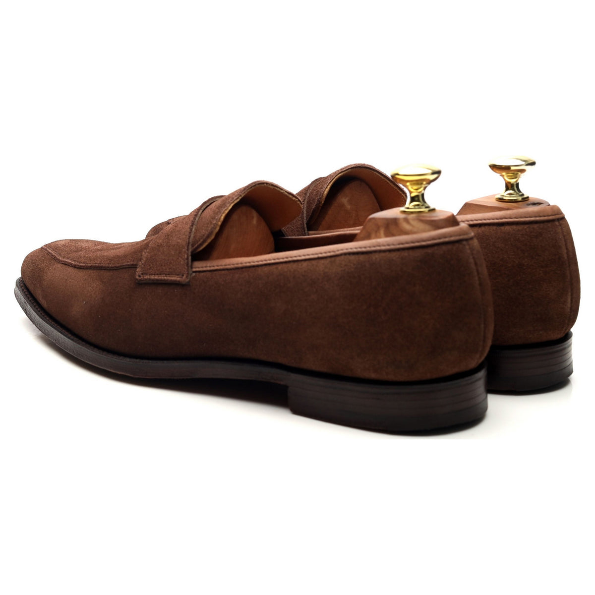 &#39;Merton&#39; Brown Suede Loafers UK 7.5 E