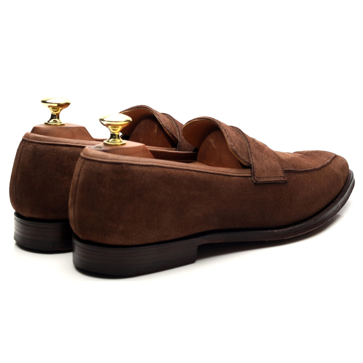 &#39;Merton&#39; Brown Suede Loafers UK 7.5 E