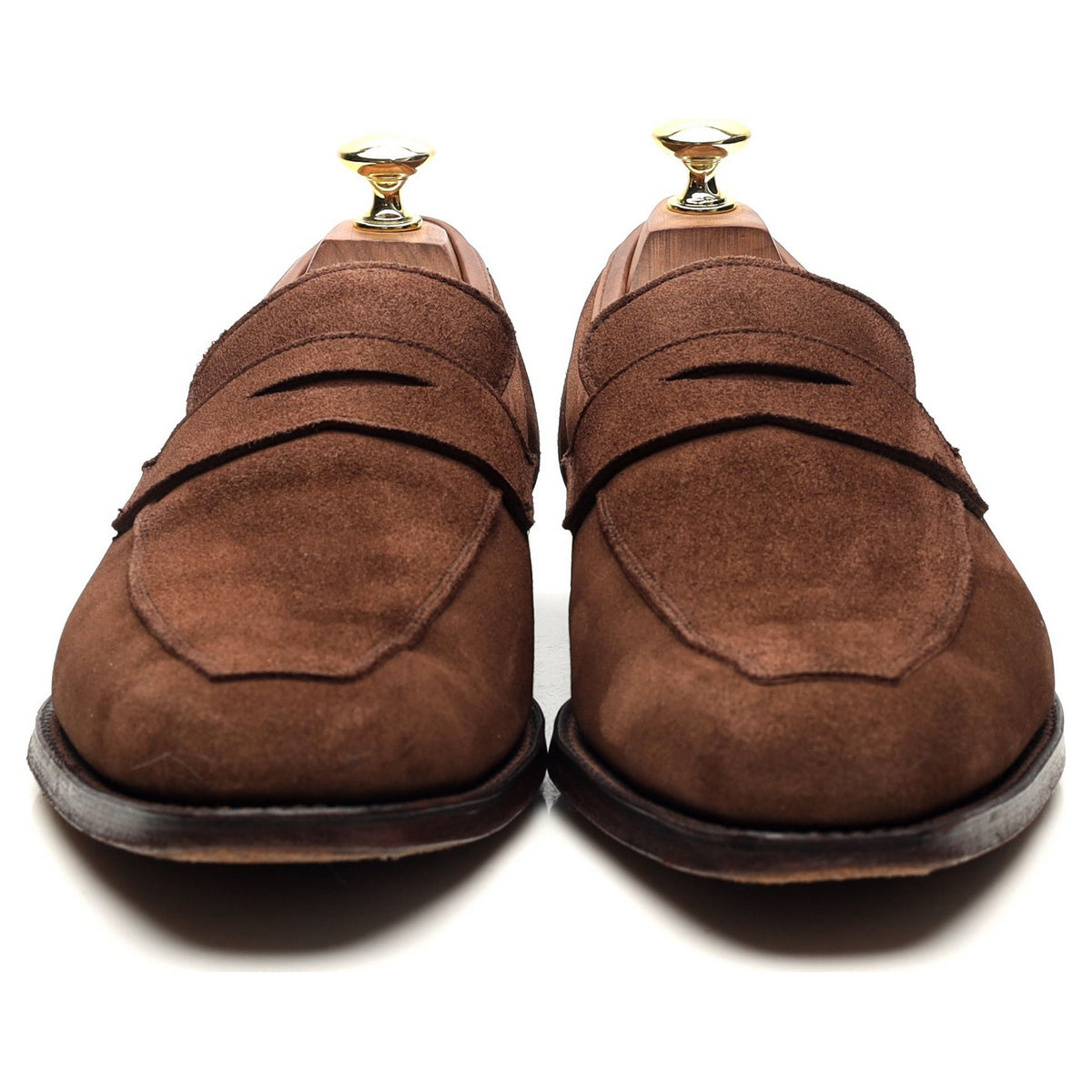 &#39;Merton&#39; Brown Suede Loafers UK 7.5 E