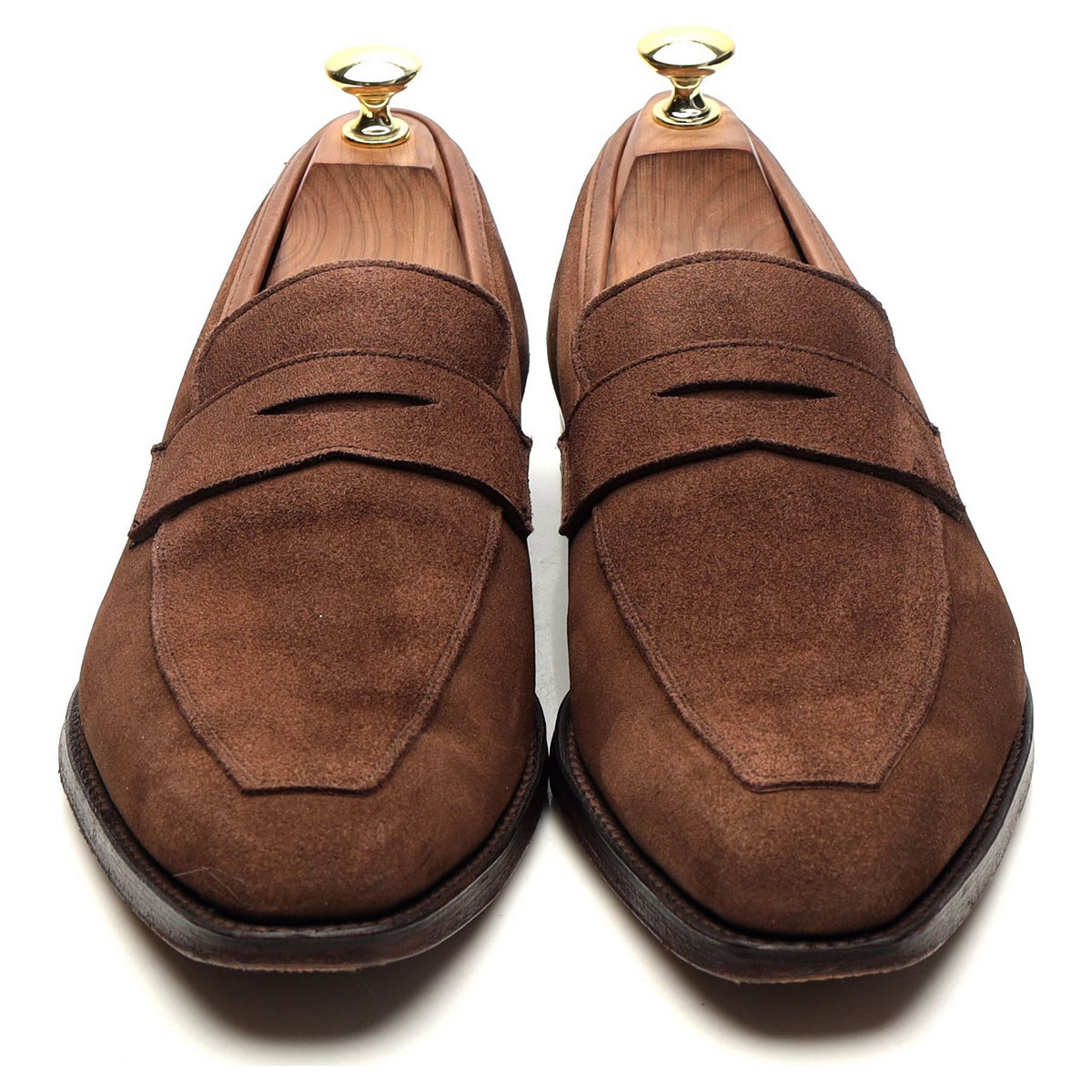 &#39;Merton&#39; Brown Suede Loafers UK 7.5 E