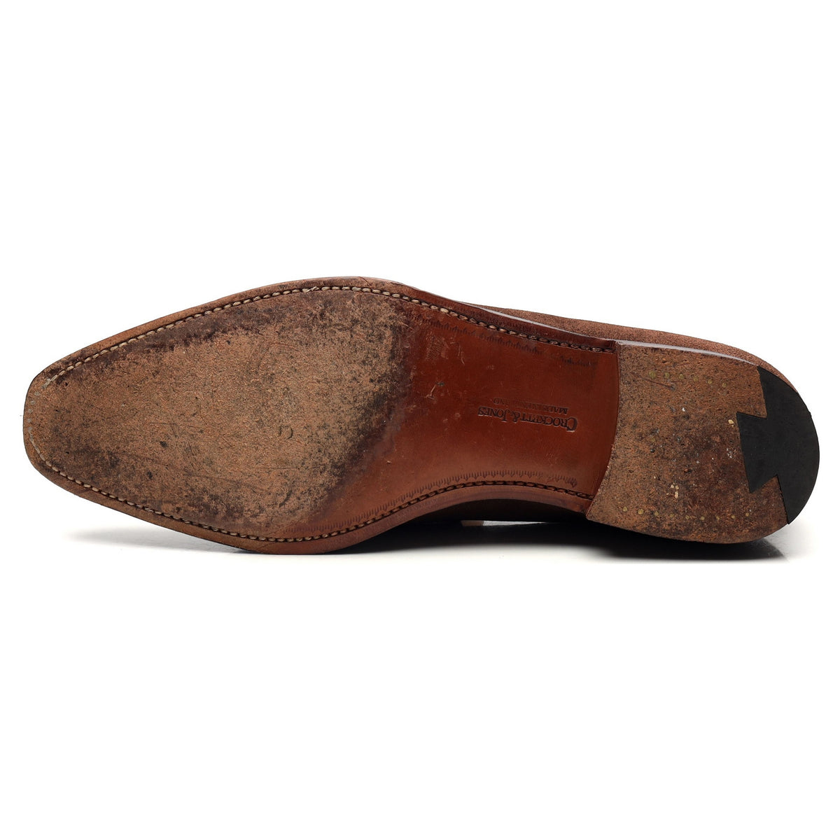 &#39;Merton&#39; Brown Suede Loafers UK 7.5 E