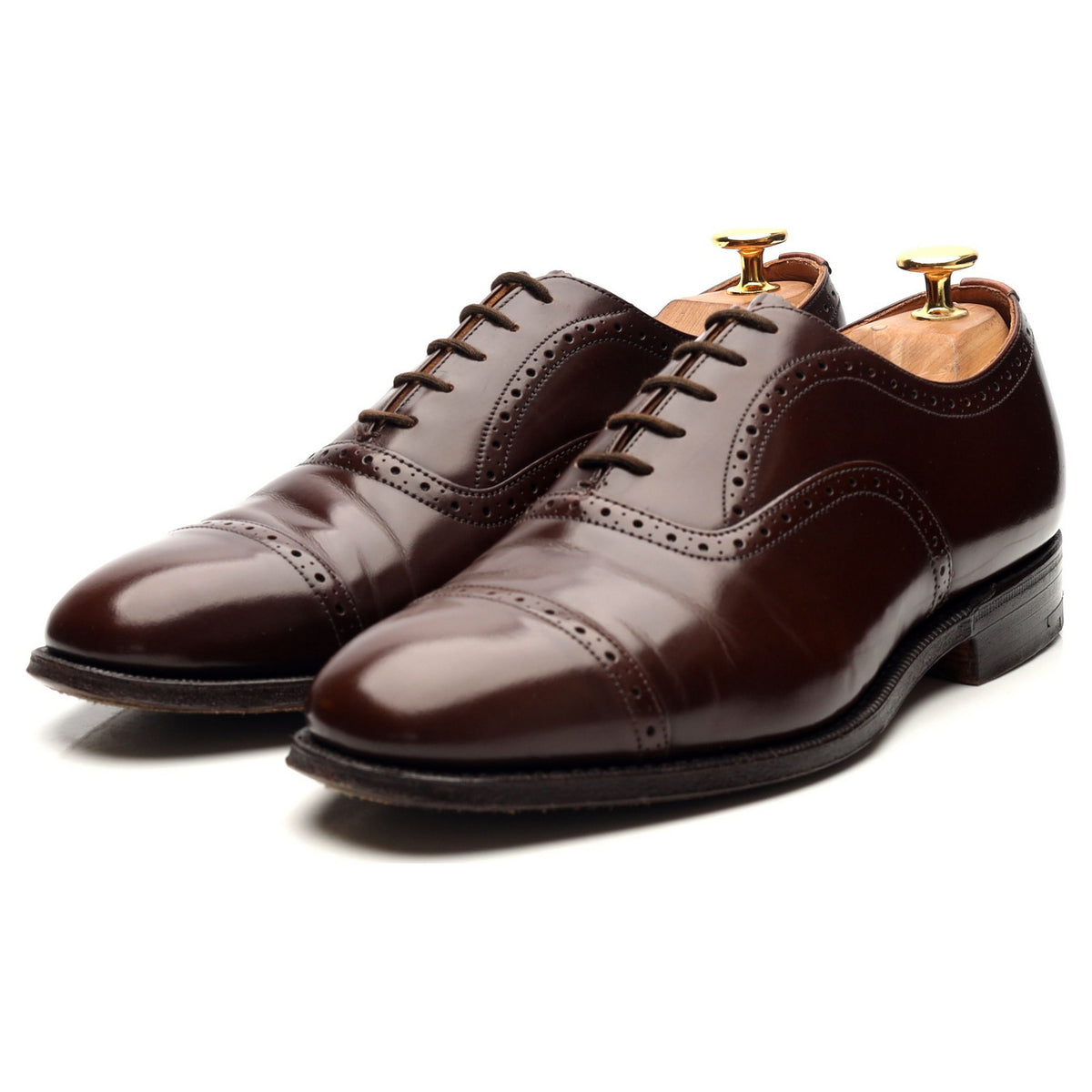 &#39;Legate&#39; Dark Brown Leather Oxford UK 6 F