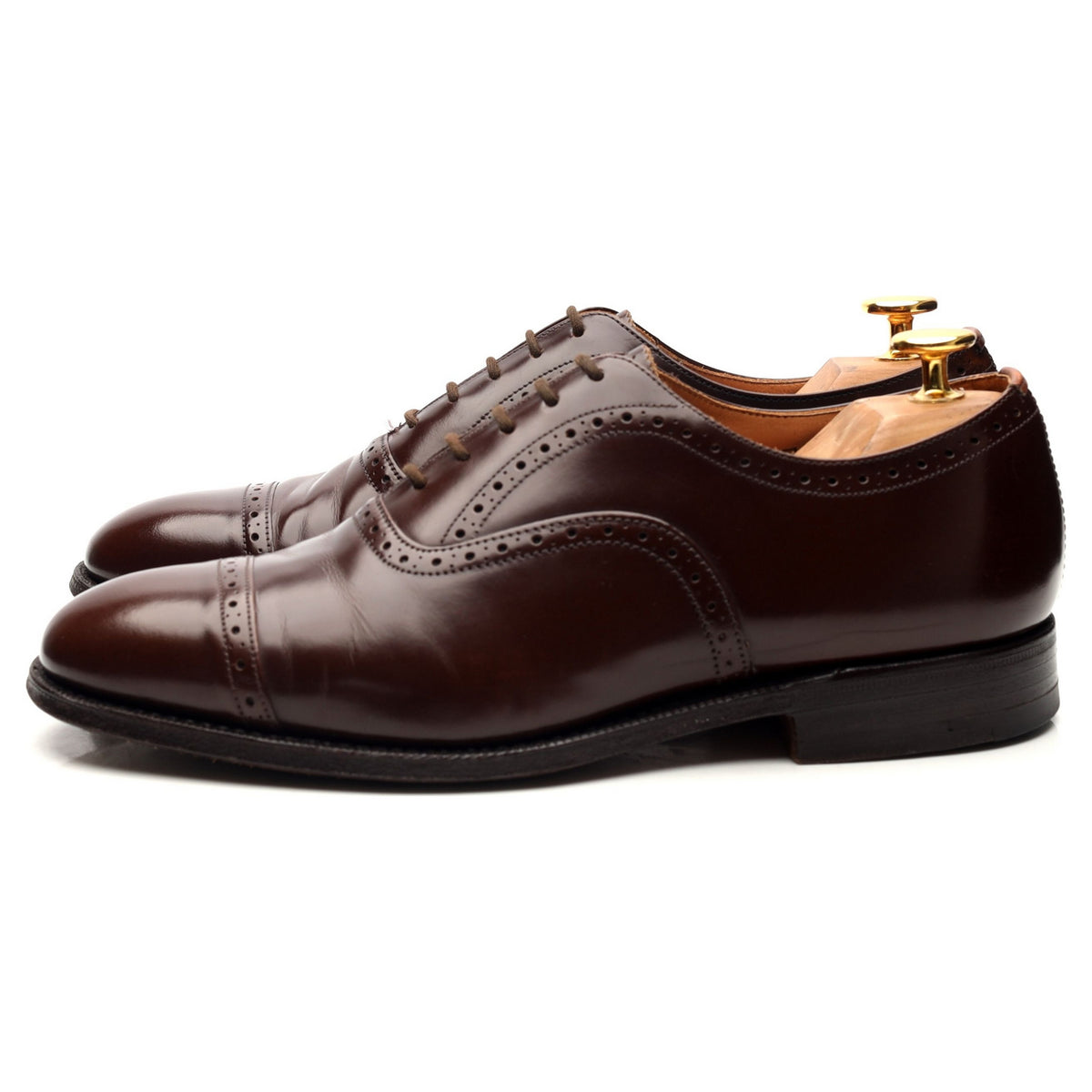 &#39;Legate&#39; Dark Brown Leather Oxford UK 6 F