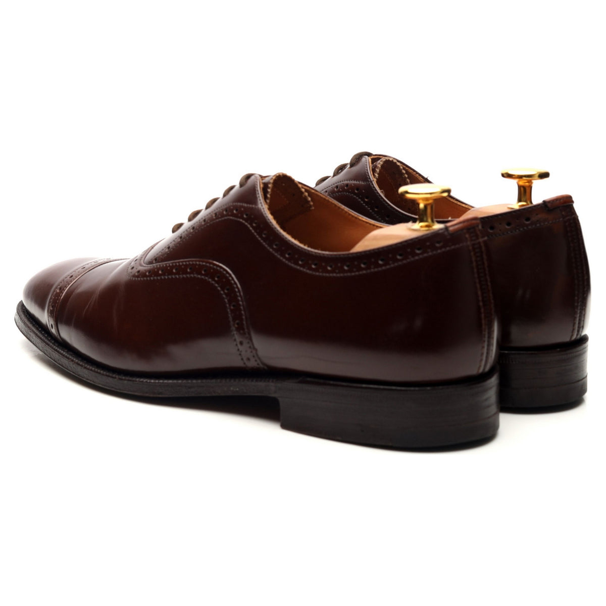 &#39;Legate&#39; Dark Brown Leather Oxford UK 6 F