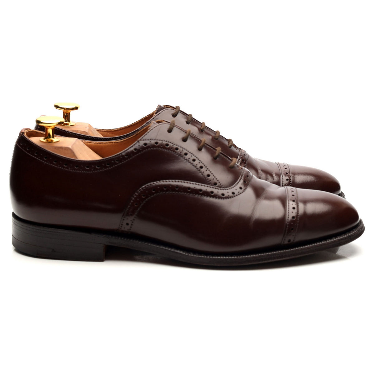 &#39;Legate&#39; Dark Brown Leather Oxford UK 6 F