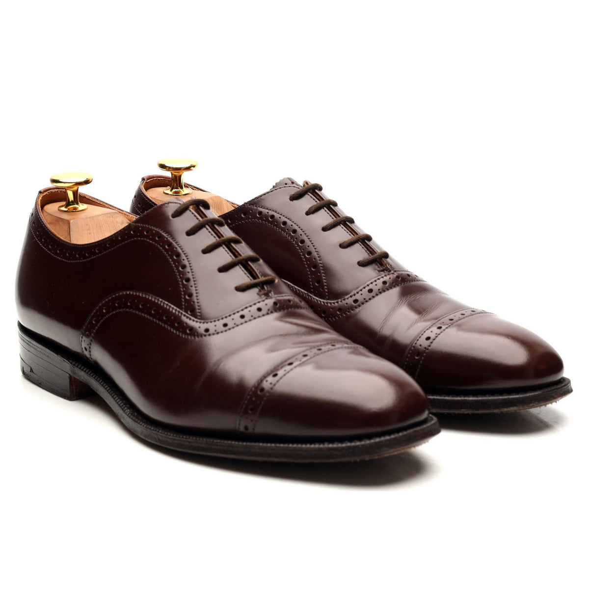 &#39;Legate&#39; Dark Brown Leather Oxford UK 6 F