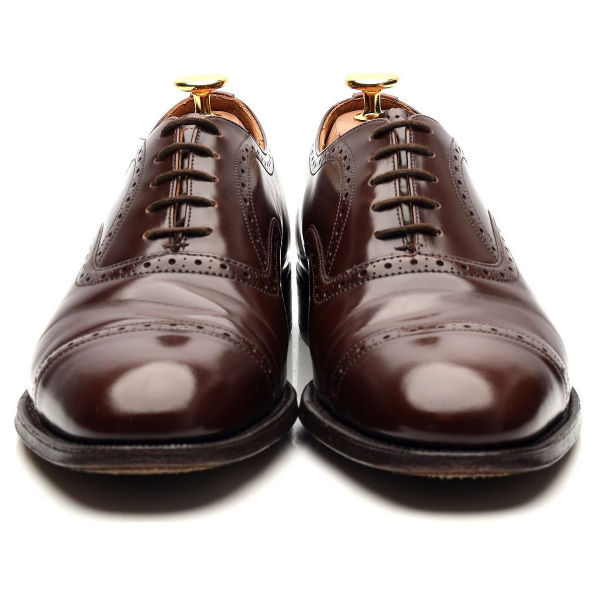 &#39;Legate&#39; Dark Brown Leather Oxford UK 6 F