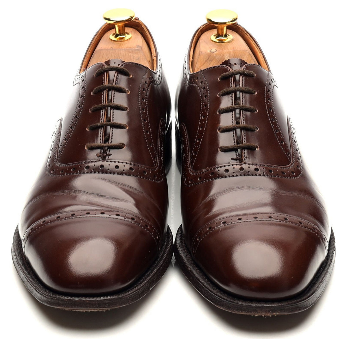 &#39;Legate&#39; Dark Brown Leather Oxford UK 6 F