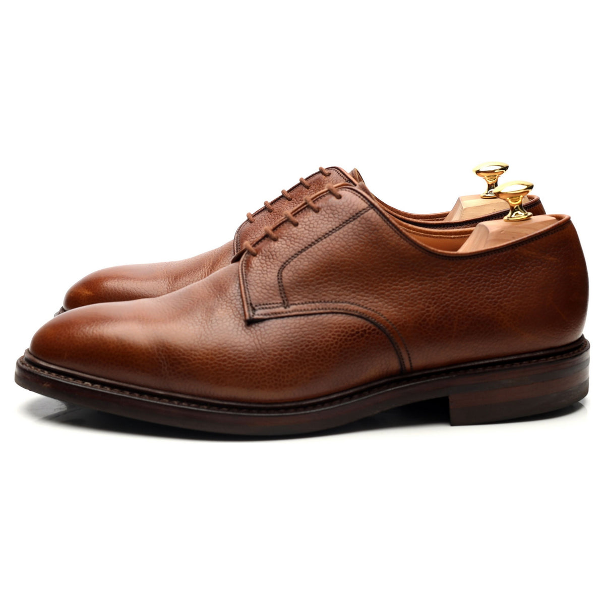 &#39;Grasmere&#39; Tan Brown Grain Leather Derby UK 11 G