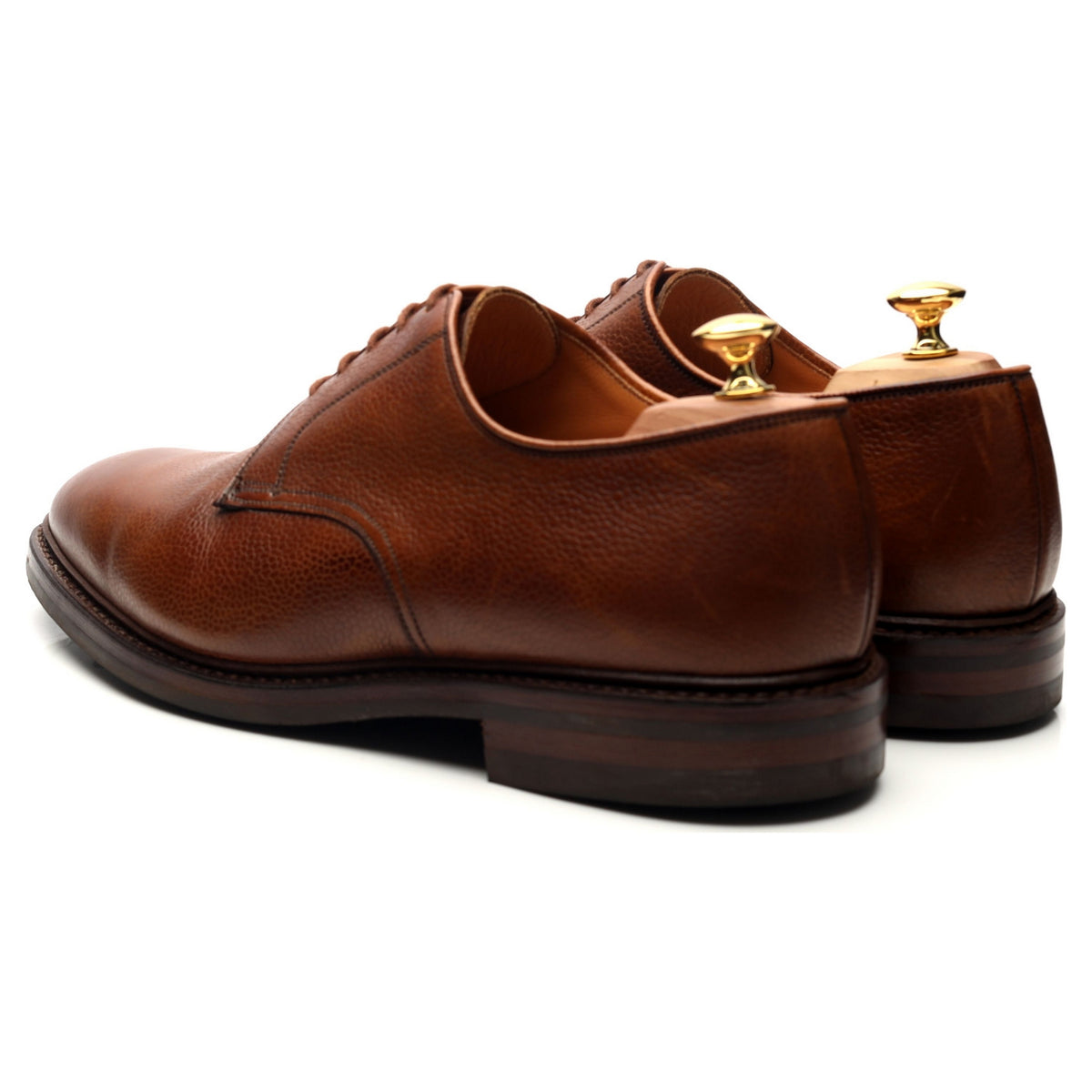 &#39;Grasmere&#39; Tan Brown Grain Leather Derby UK 11 G