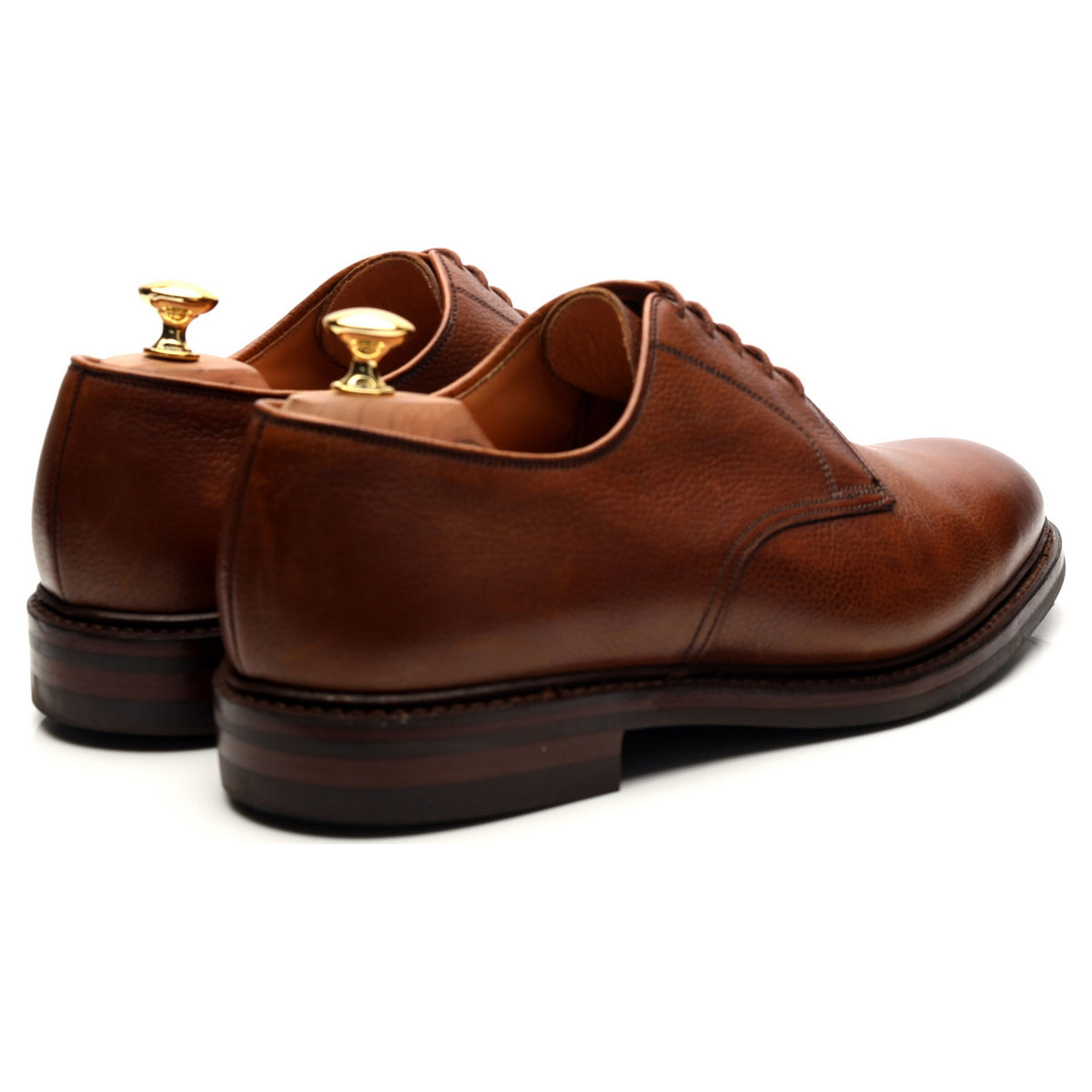 &#39;Grasmere&#39; Tan Brown Grain Leather Derby UK 11 G