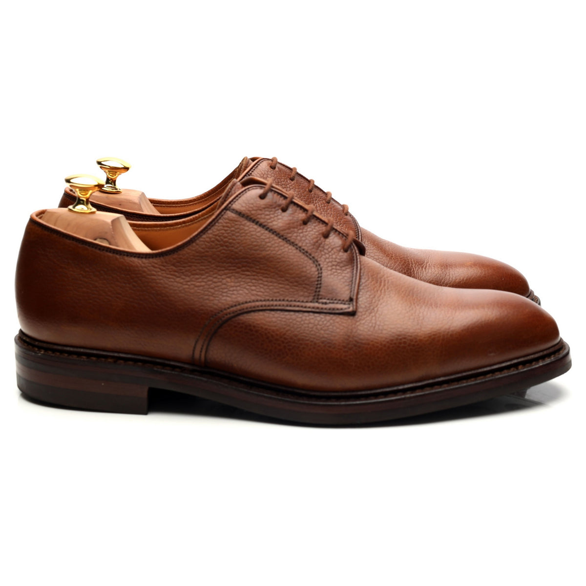 &#39;Grasmere&#39; Tan Brown Grain Leather Derby UK 11 G