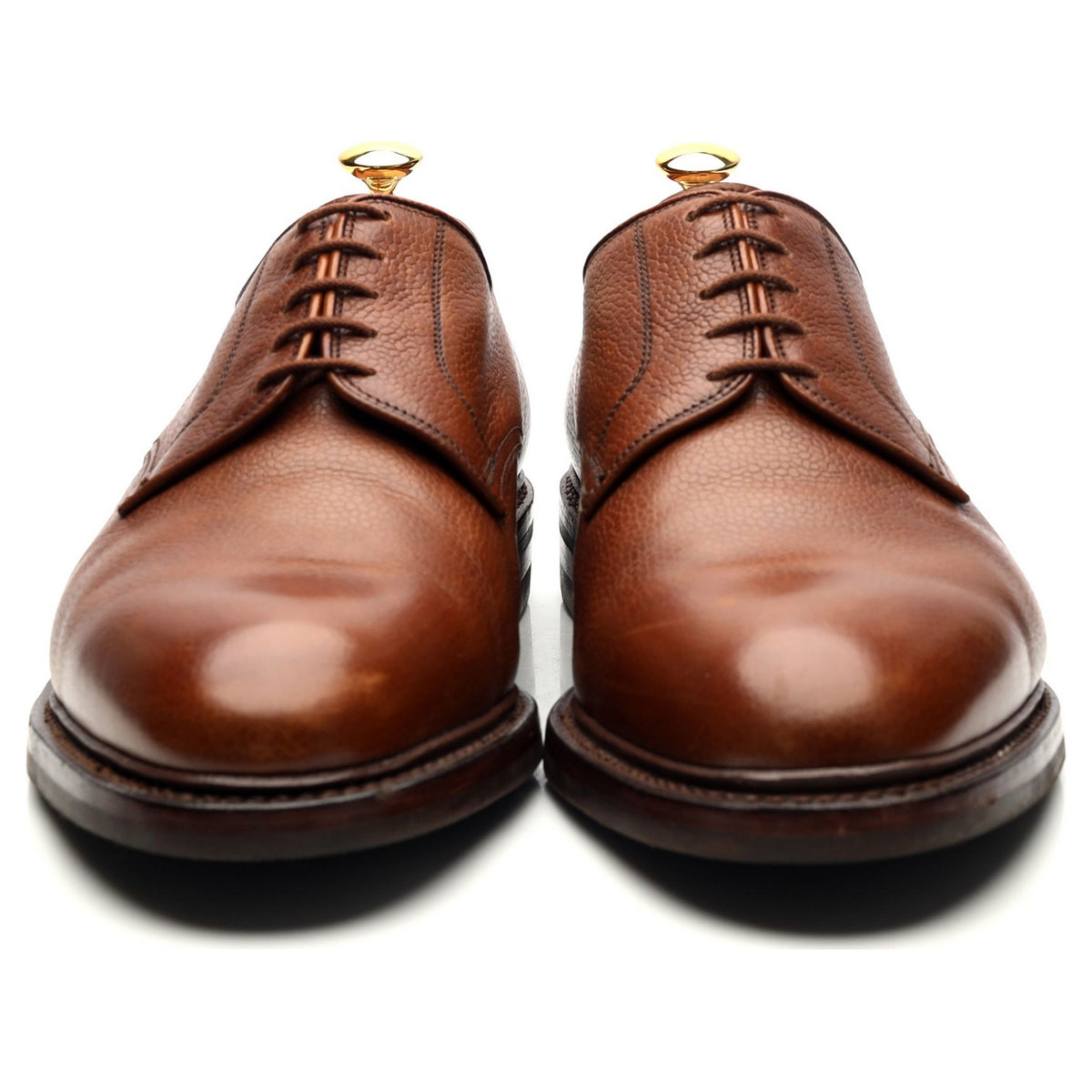 &#39;Grasmere&#39; Tan Brown Grain Leather Derby UK 11 G