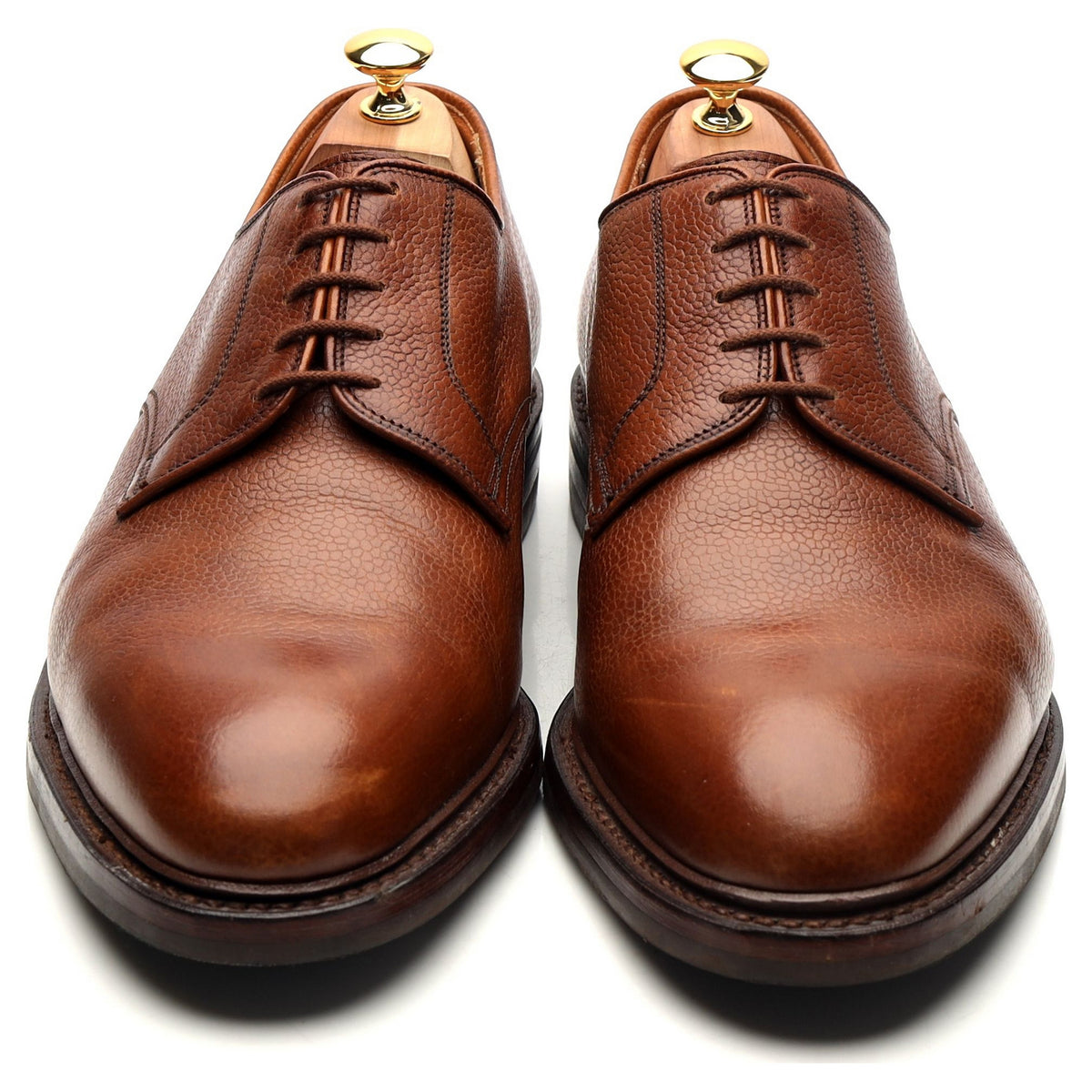 &#39;Grasmere&#39; Tan Brown Grain Leather Derby UK 11 G