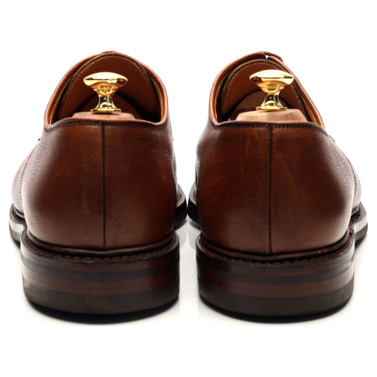 &#39;Grasmere&#39; Tan Brown Grain Leather Derby UK 11 G