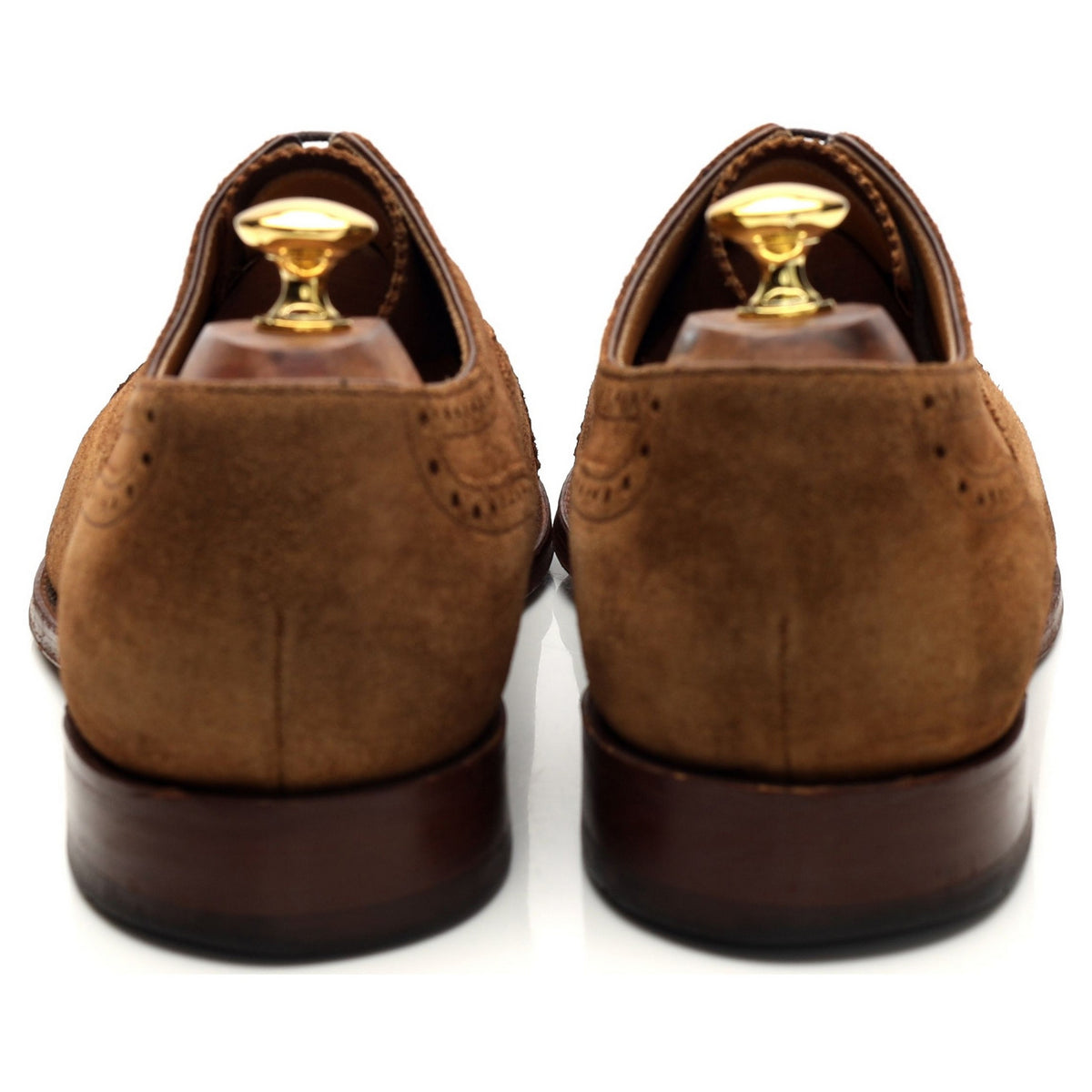 Charles Tyrwhitt Snuff Brown Suede Oxford Brogues UK 11 G