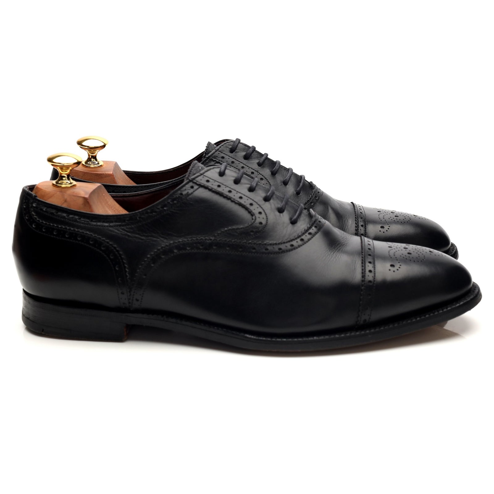Church’s Balmoral Classic Oxford Shoes Balmoral' Black Leather Oxford UK 10.5 G - Abbot's Shoes