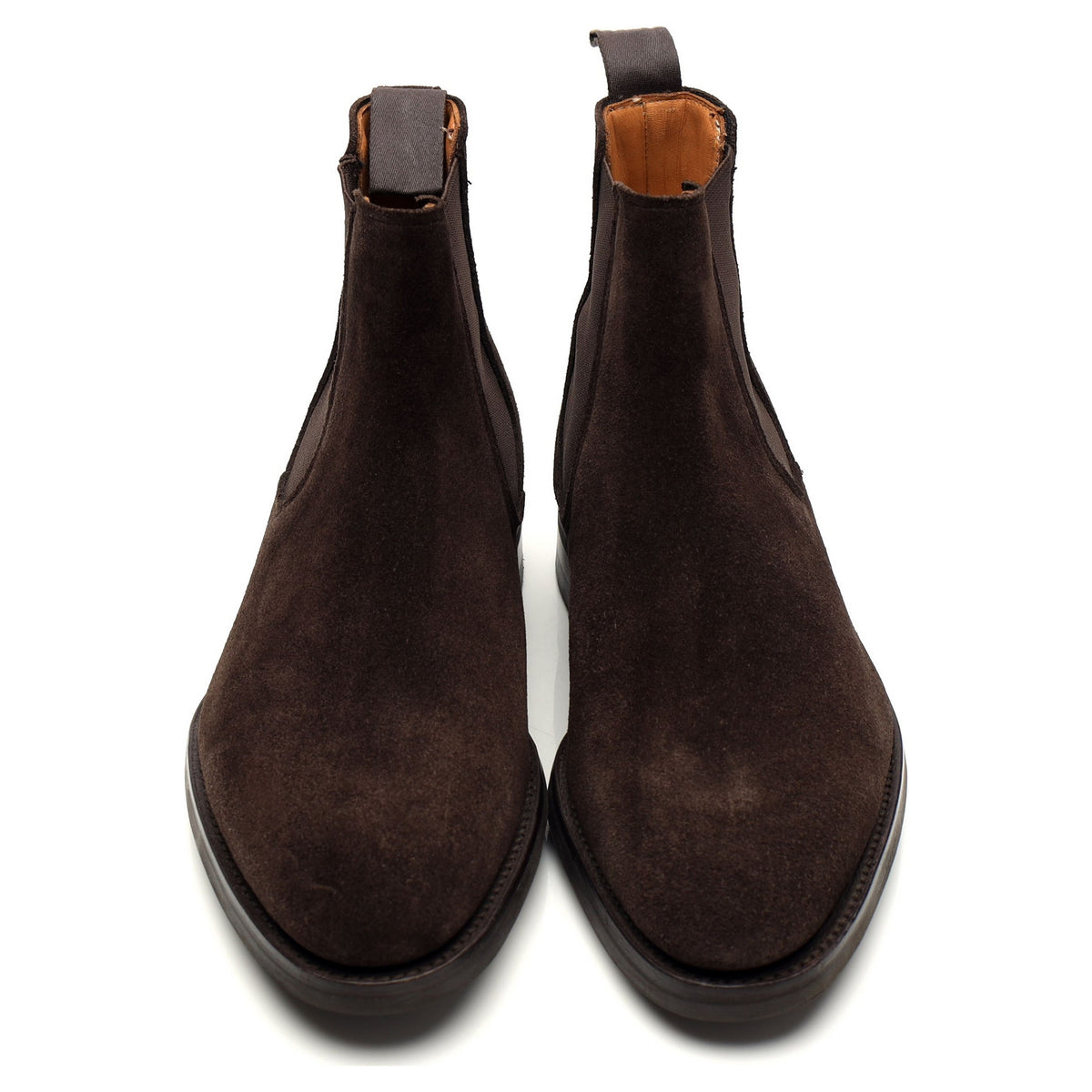 Dark Brown Suede Chelsea Boots UK 6