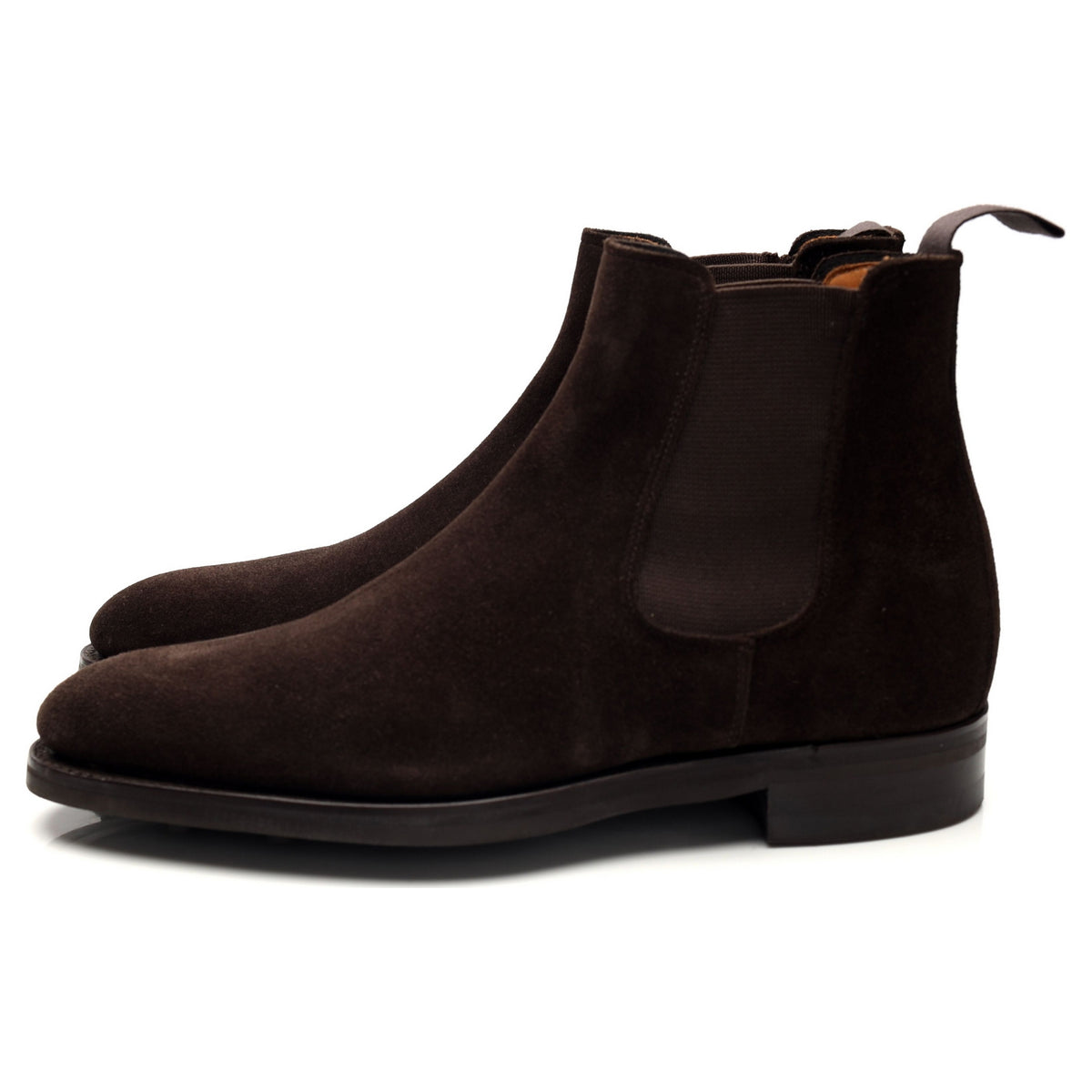 Dark Brown Suede Chelsea Boots UK 6