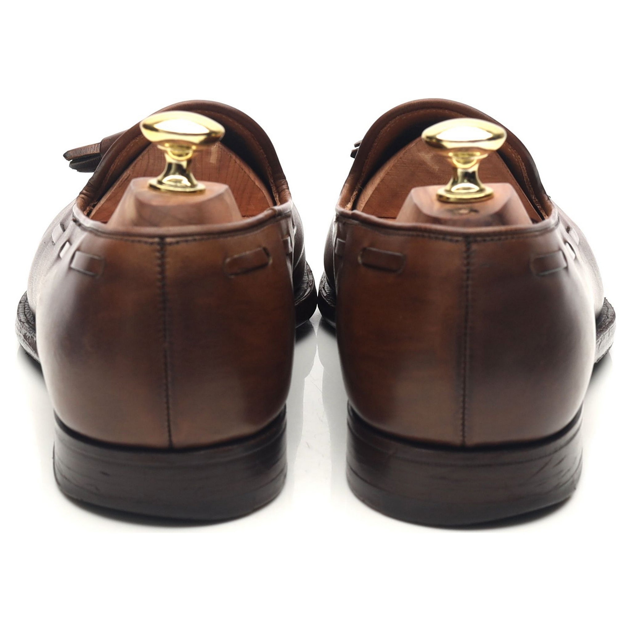 Cavendish 2' Dark Brown Leather Tassel Loafers UK 7.5 E - Abbot's