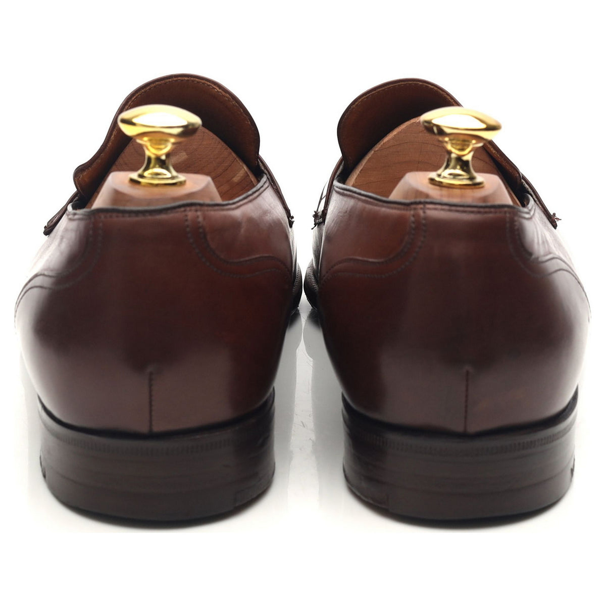&#39;Salisbury&#39; Brown Leather Loafers UK 8.5 F