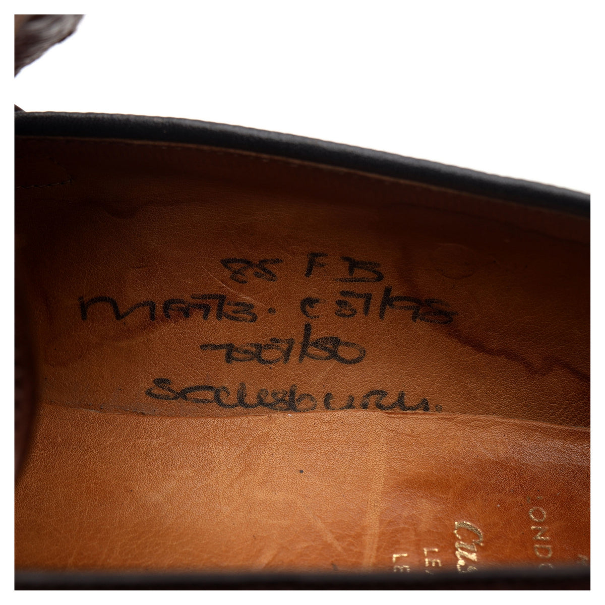 &#39;Salisbury&#39; Brown Leather Loafers UK 8.5 F