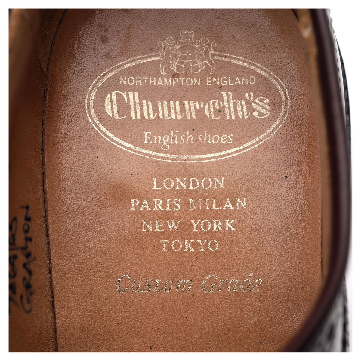 &#39;Grafton&#39; Burgundy Cordovan Leather Derby Brogues UK 7 F