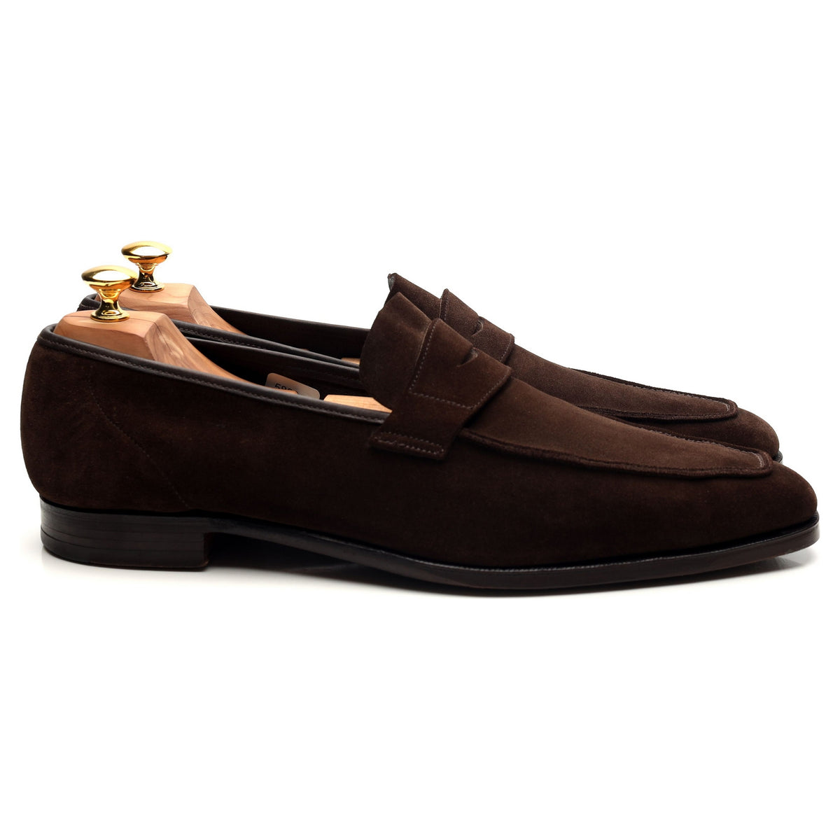 &#39;George&#39; Dark Brown Suede Loafers UK 11 E