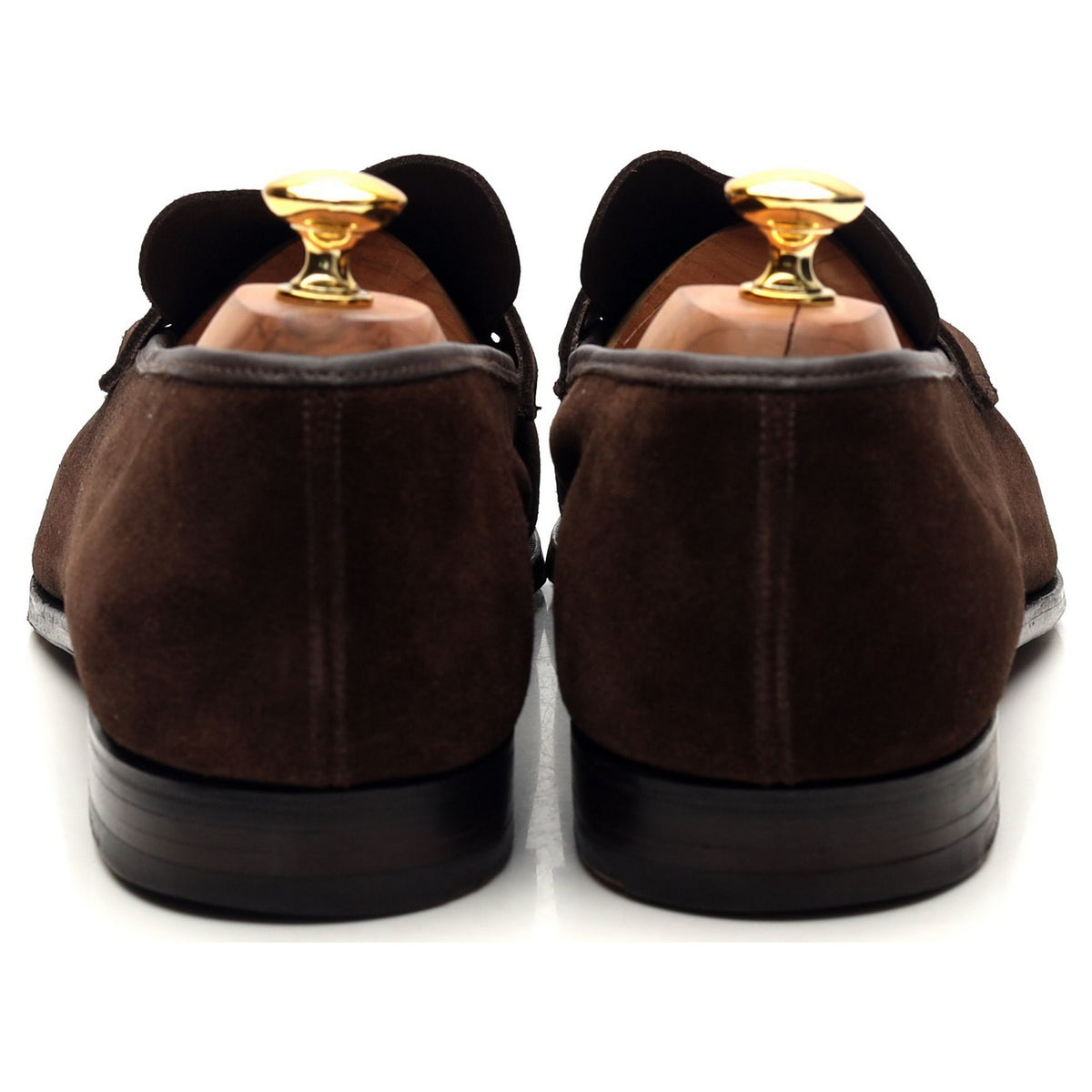 &#39;George&#39; Dark Brown Suede Loafers UK 11 E