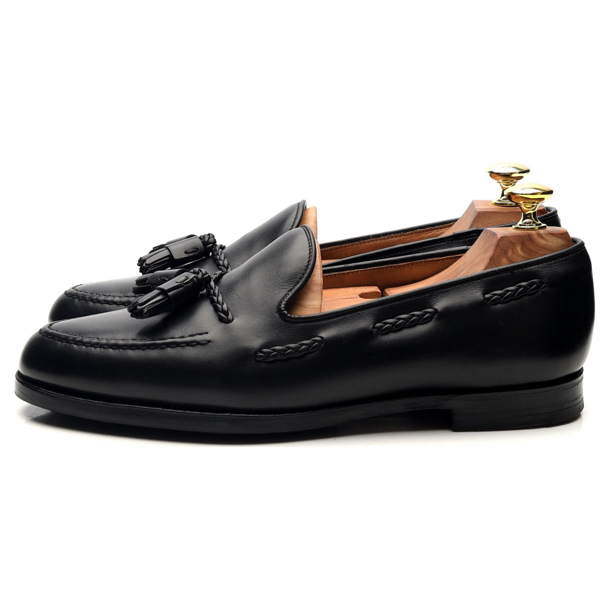 &#39;Langham&#39; Back Leather Tassel Loafers UK 7 EX