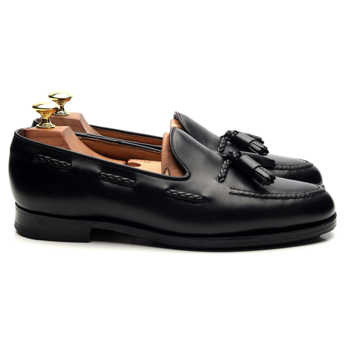 &#39;Langham&#39; Back Leather Tassel Loafers UK 7 EX