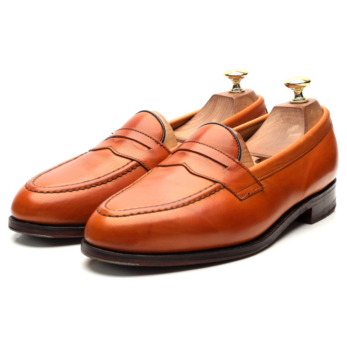 &#39;Chartwell&#39; Tan Brown Leather Loafers UK 8.5 EX