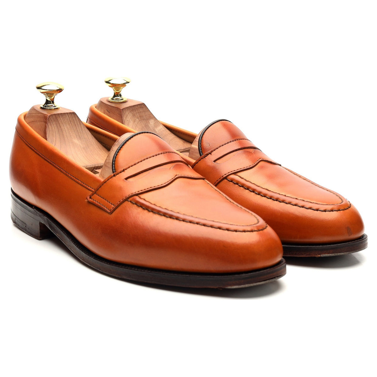 &#39;Chartwell&#39; Tan Brown Leather Loafers UK 8.5 EX