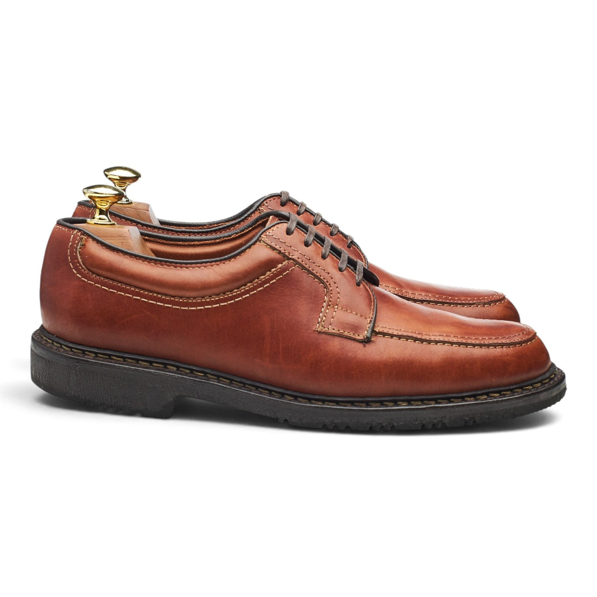 'Wilbert' Tan Brown Leather Split Toe Derby UK 7 US 8 D