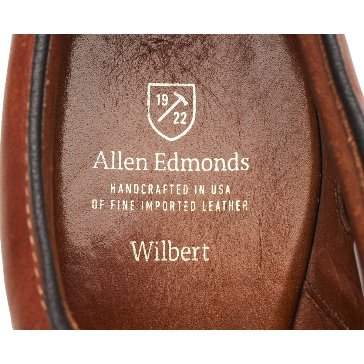 'Wilbert' Tan Brown Leather Split Toe Derby UK 7 US 8 D