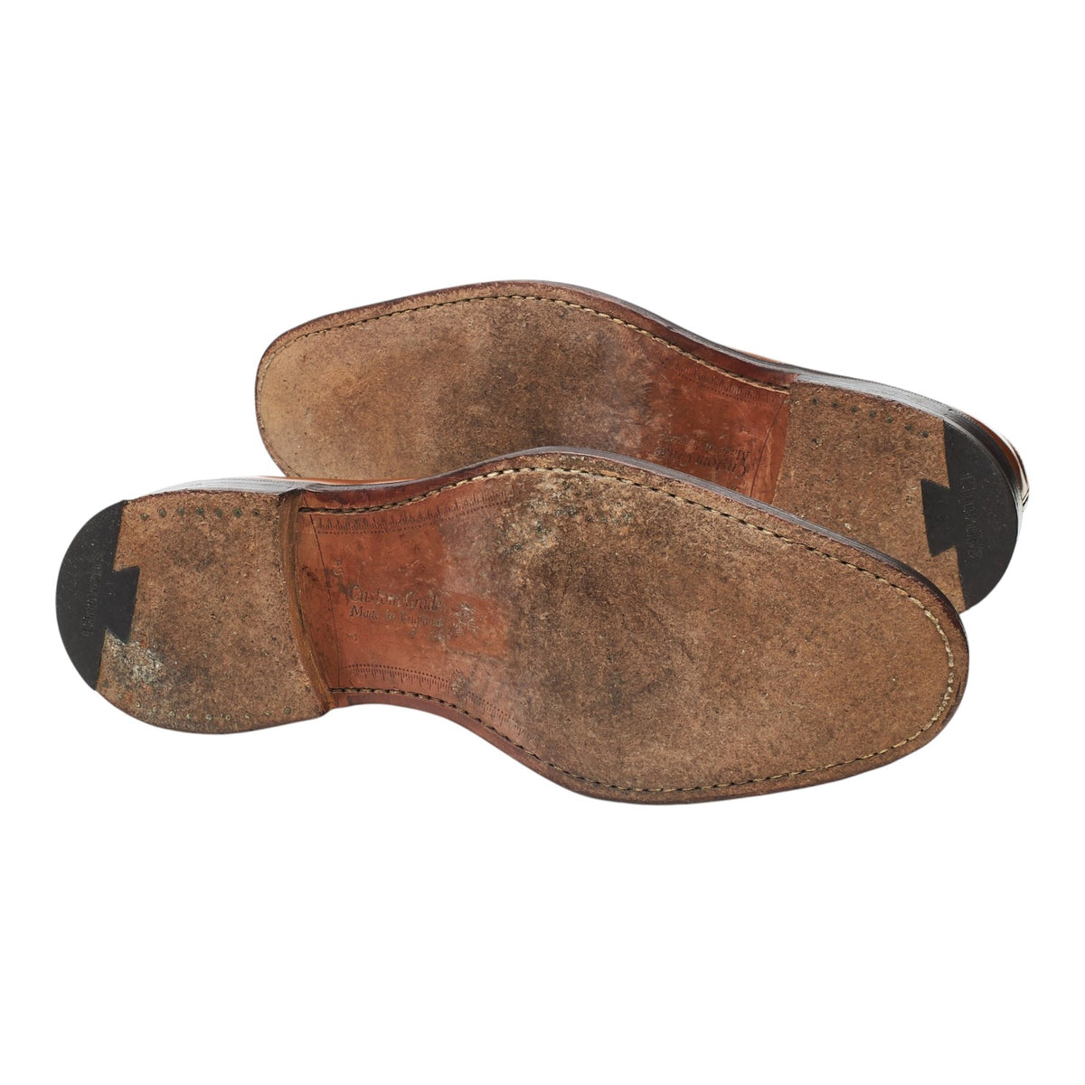 'Grafton' Tan Brown Leather Derby Brogues UK 9.5 F