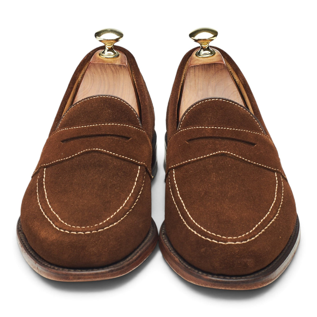 'Imperial' Snuff Brown Suede Loafers UK 7 F