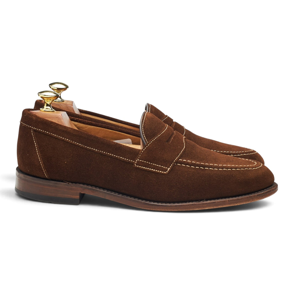 'Imperial' Snuff Brown Suede Loafers UK 7 F