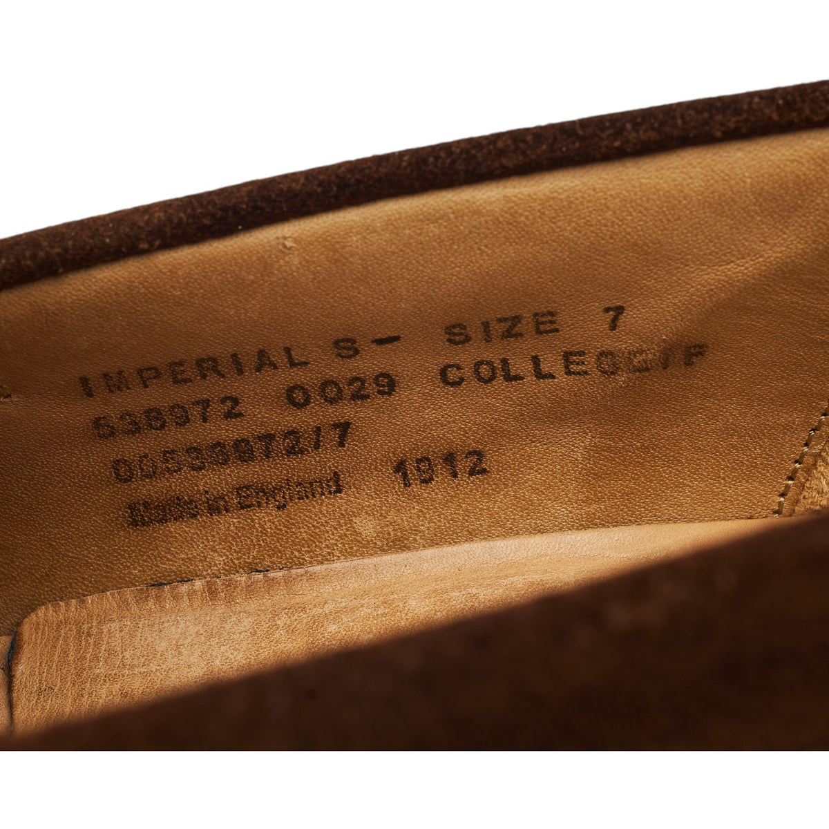 'Imperial' Snuff Brown Suede Loafers UK 7 F