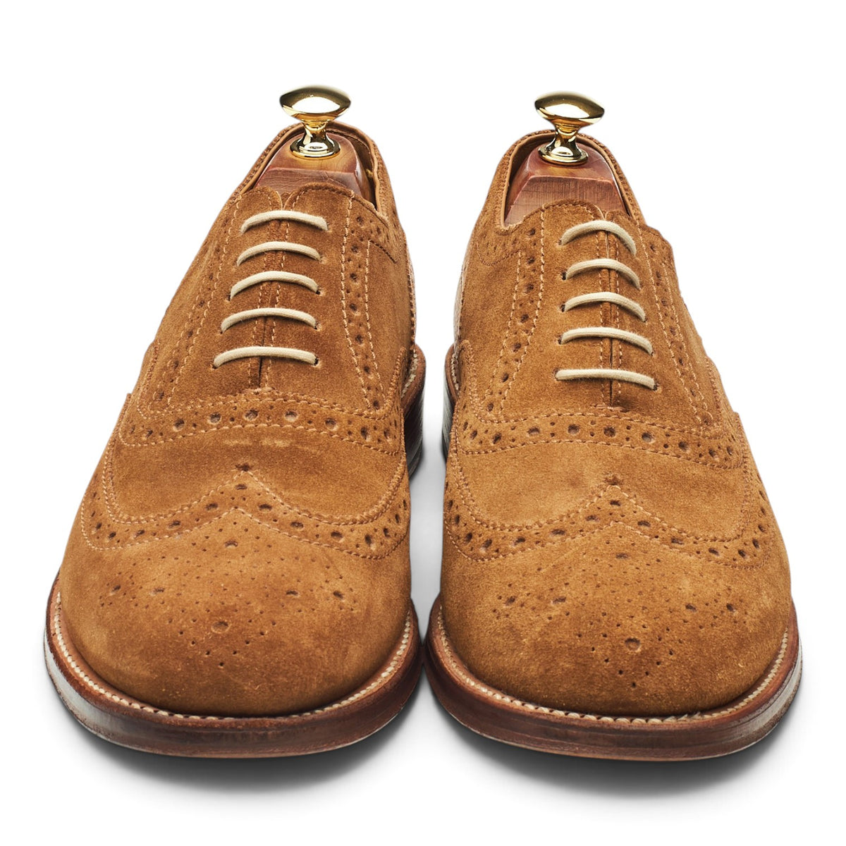 'Stanley' Snuff Brown Suede Oxford Brogues UK 9 G