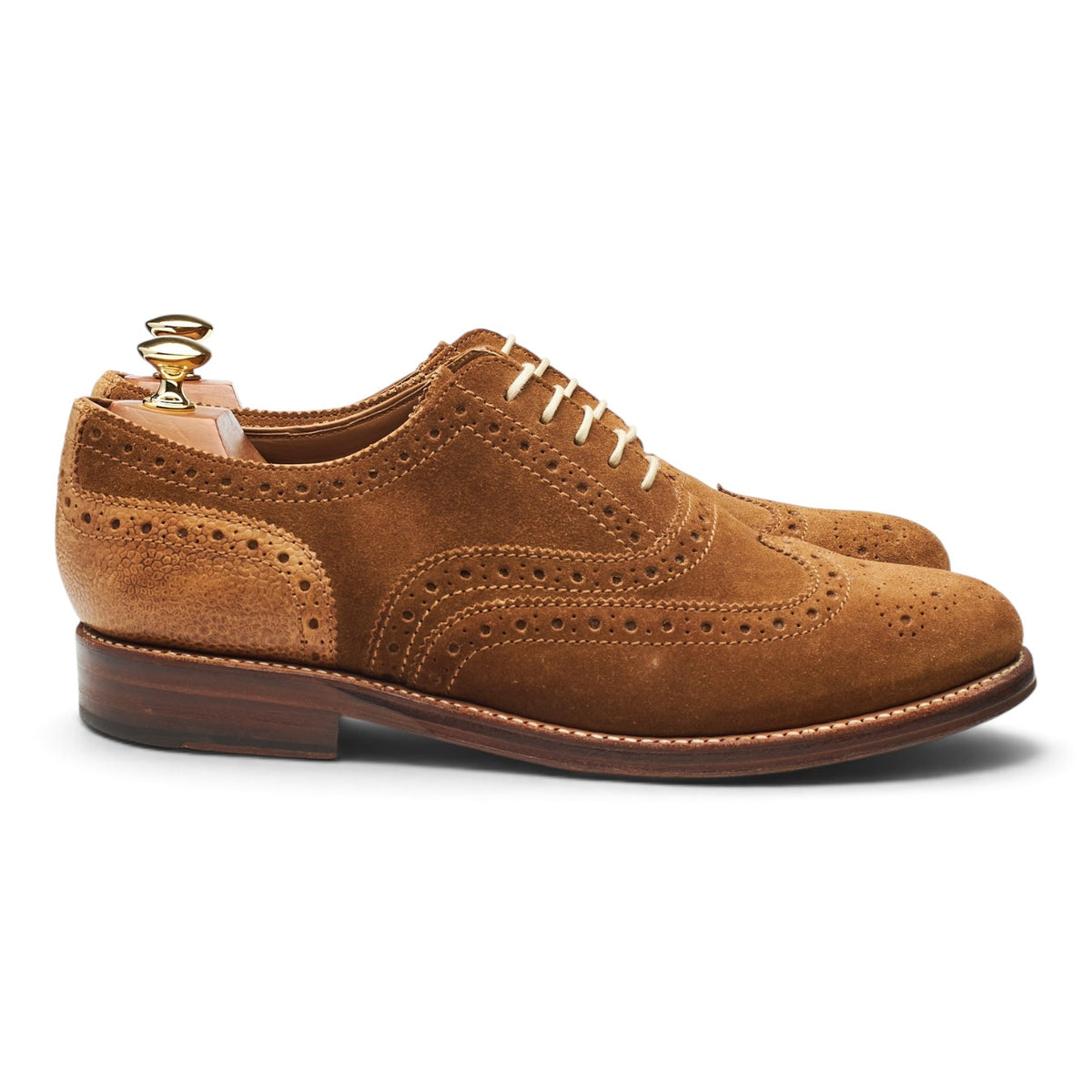 'Stanley' Snuff Brown Suede Oxford Brogues UK 9 G