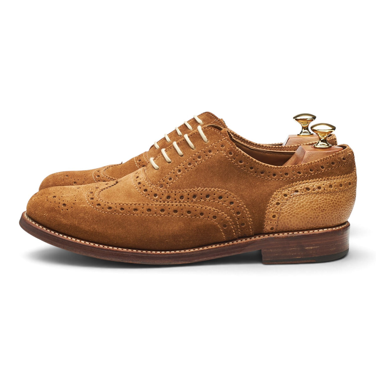 'Stanley' Snuff Brown Suede Oxford Brogues UK 9 G