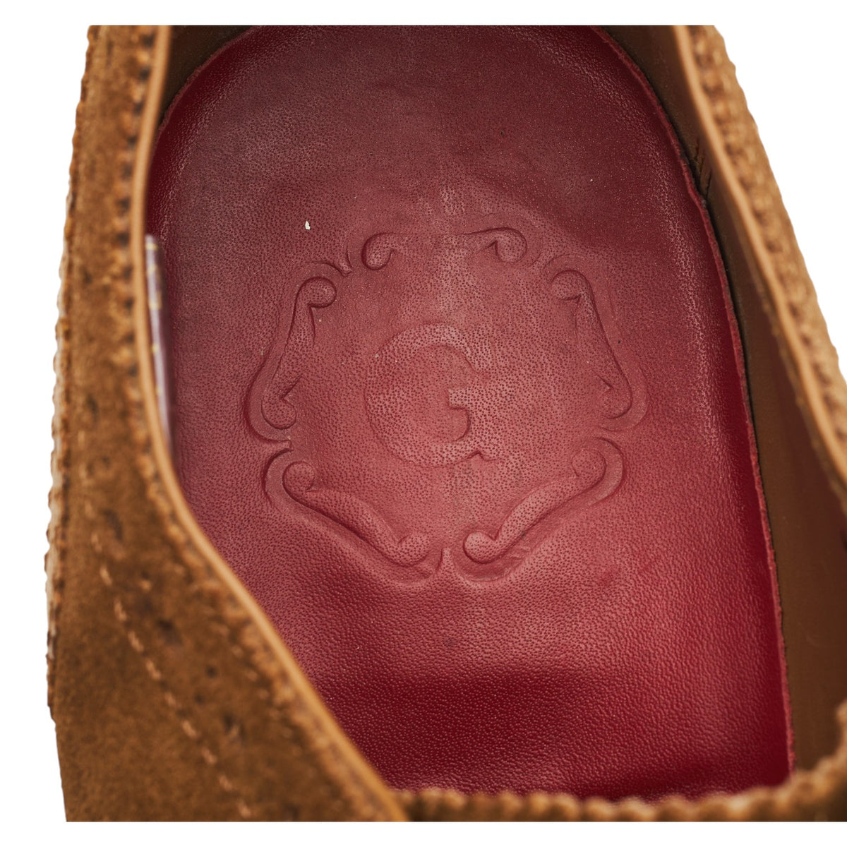 'Stanley' Snuff Brown Suede Oxford Brogues UK 9 G