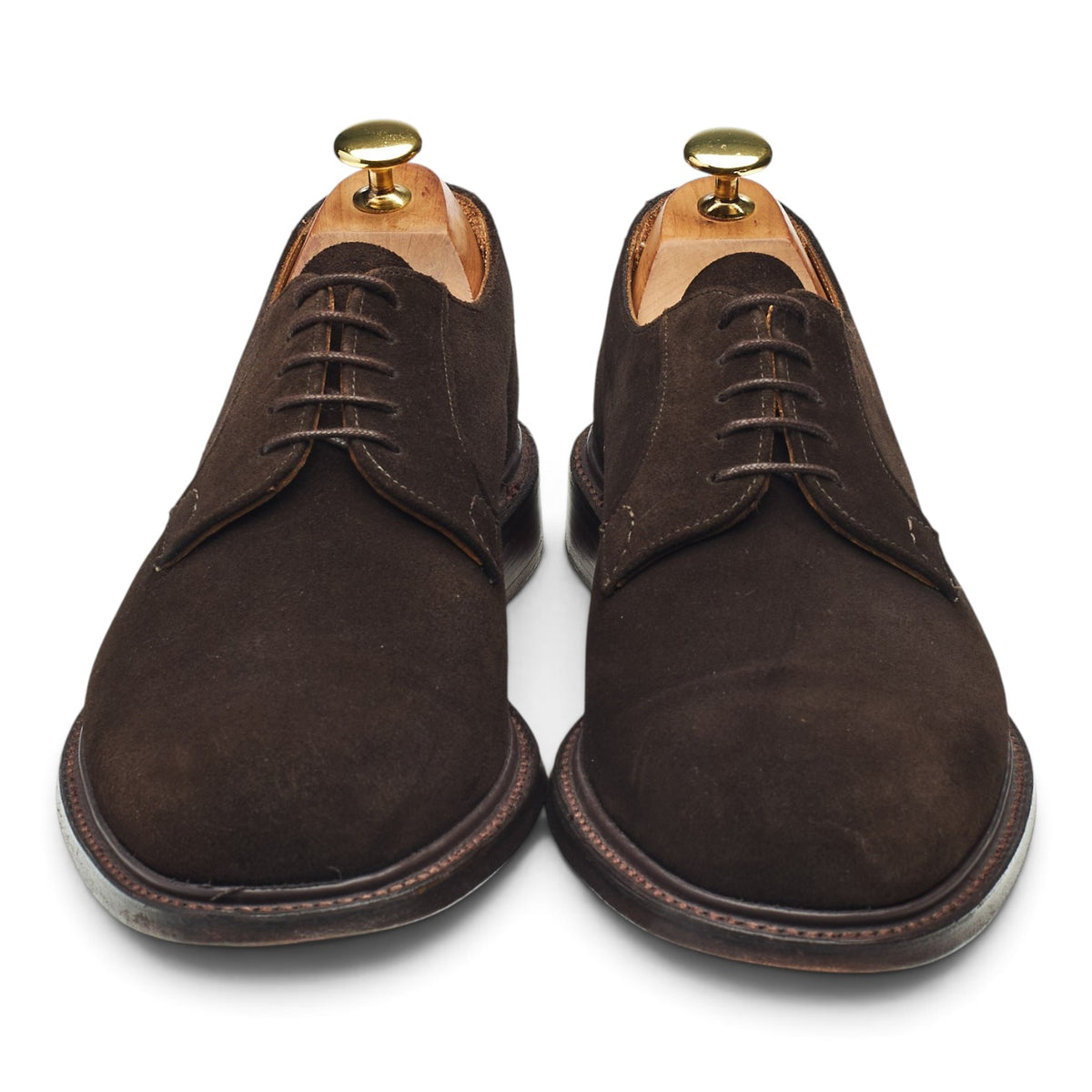 'Wye II' Dark Brown Suede Derby UK 7 G